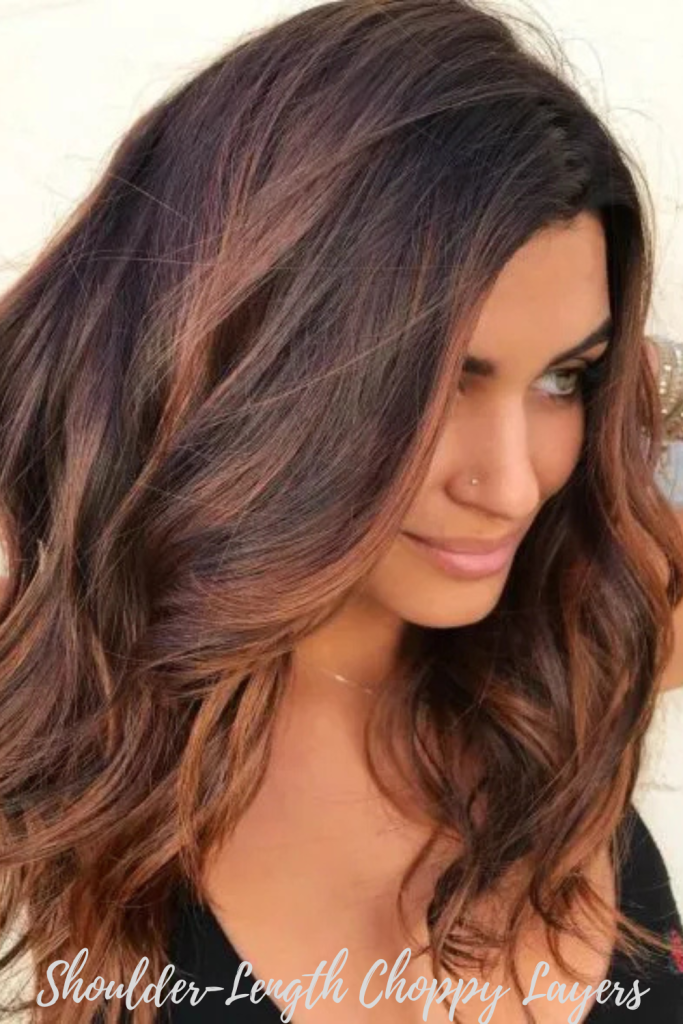 Shoulder-Length Choppy Layers