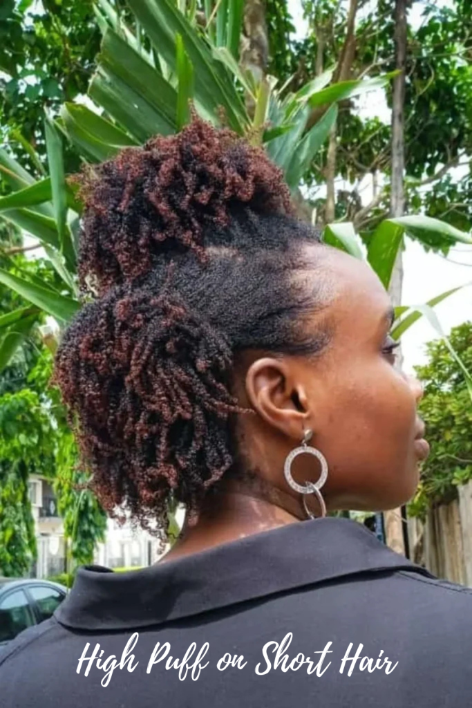 High Puff on Short Hair