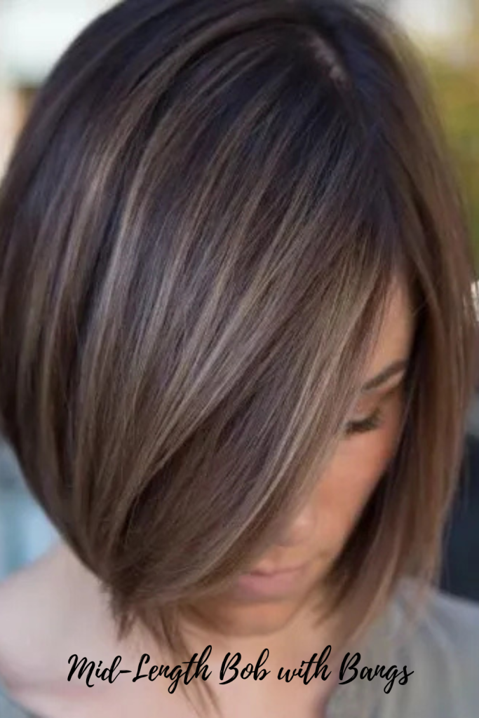 Mid-Length Bob with Bangs