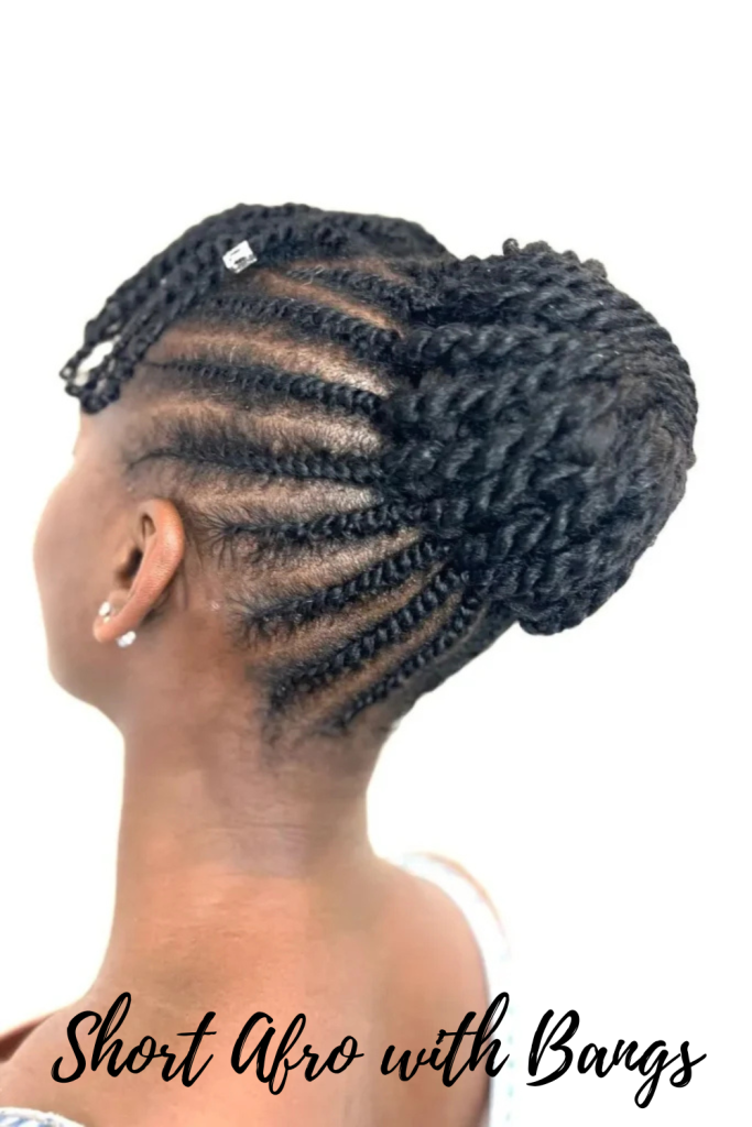 Short Afro with Bangs