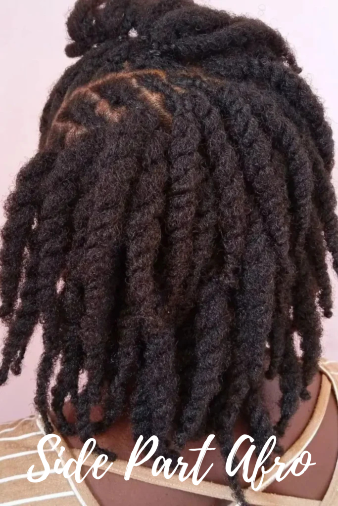 Side Part Afro