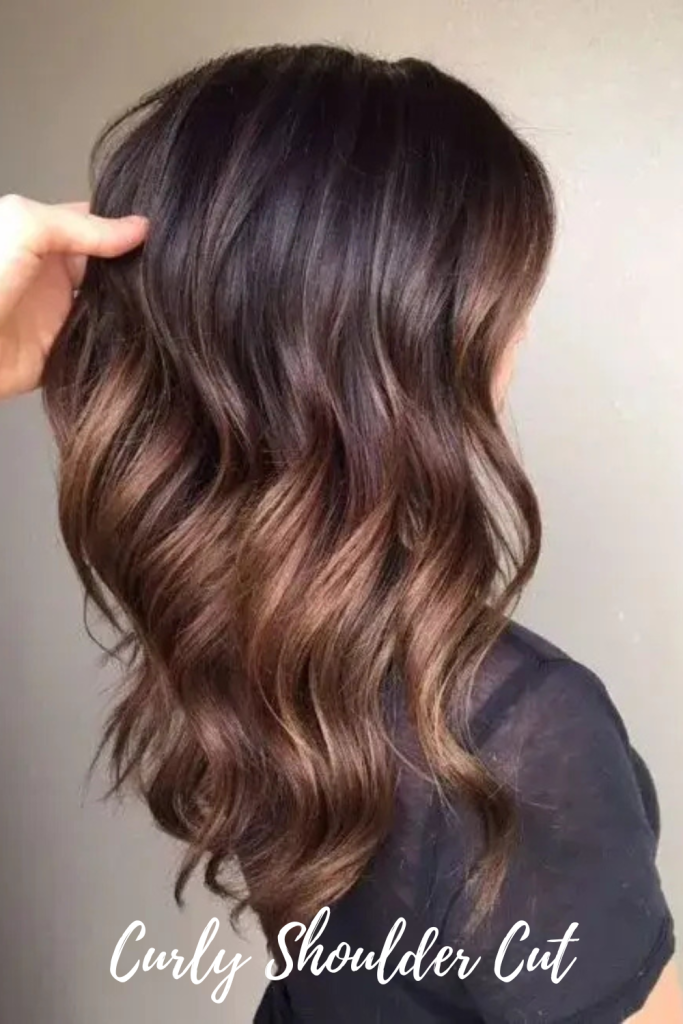 Curly Shoulder Cut