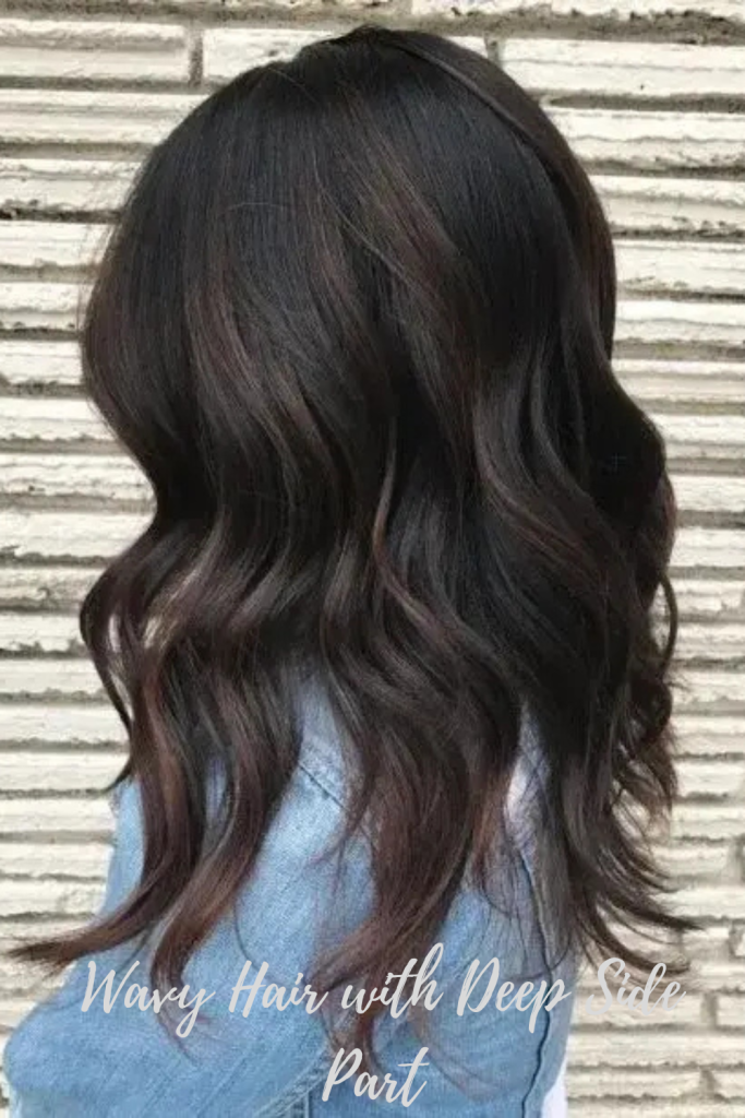 Wavy Hair with Deep Side Part