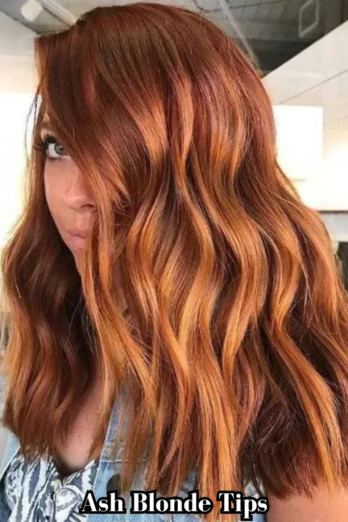 Ash Blonde Tips
