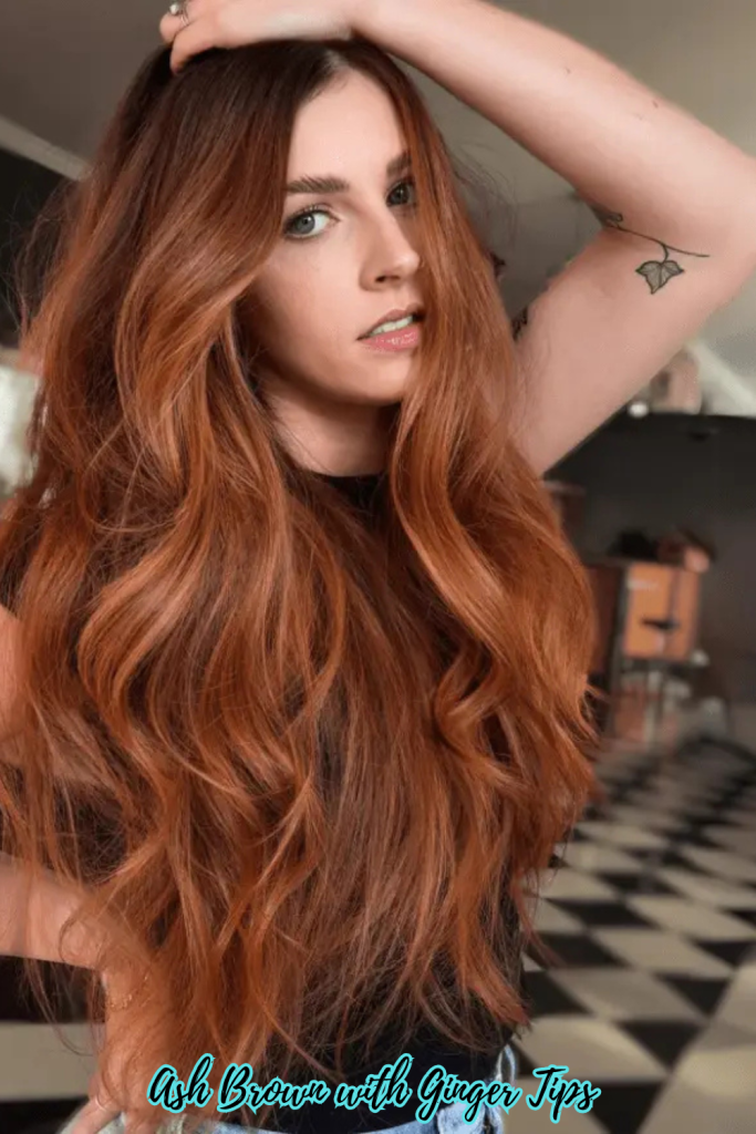 Ash Brown with Ginger Tips