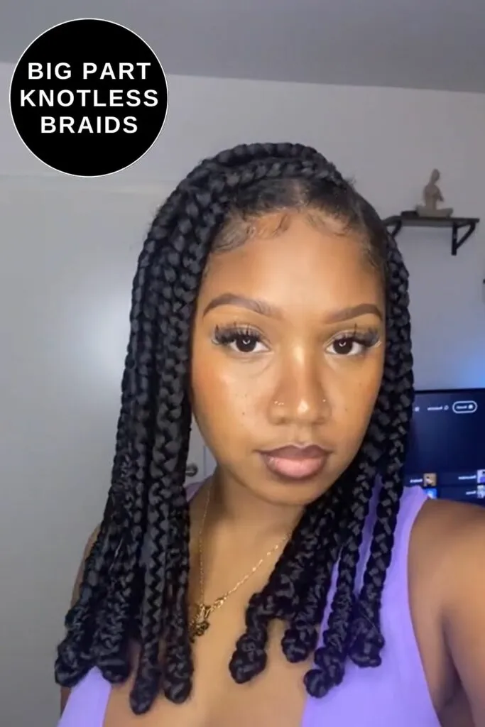 Big Part Knotless Braids