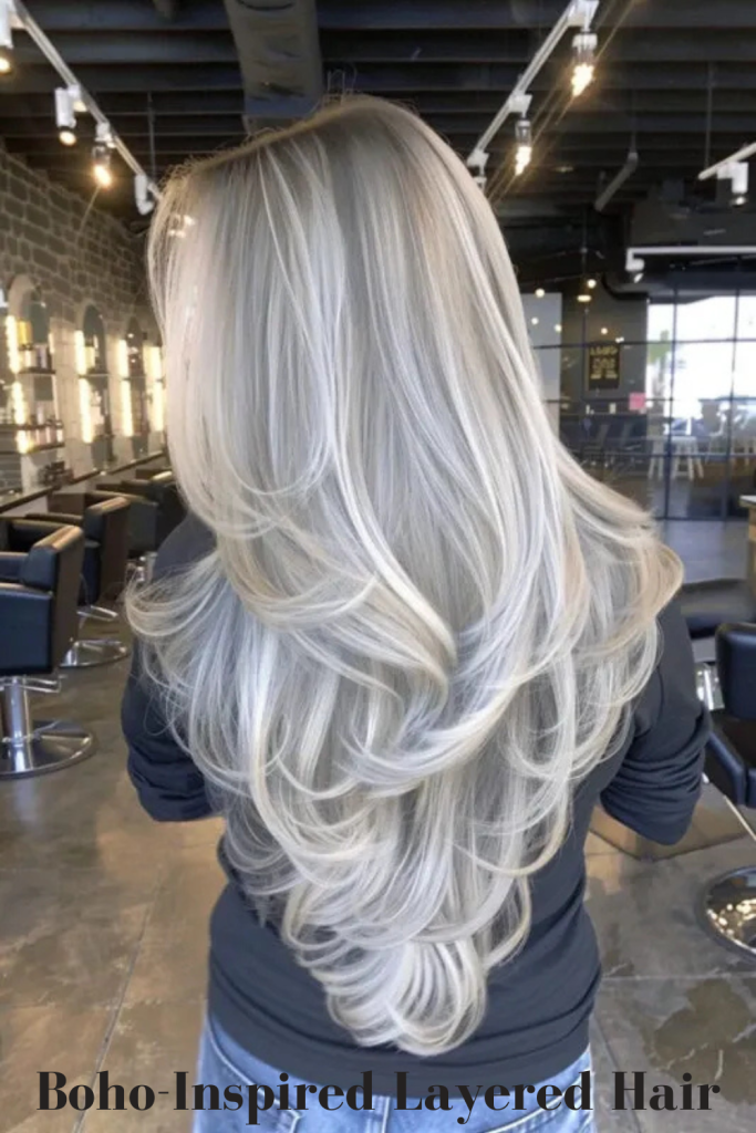Boho-Inspired Layered Hair
