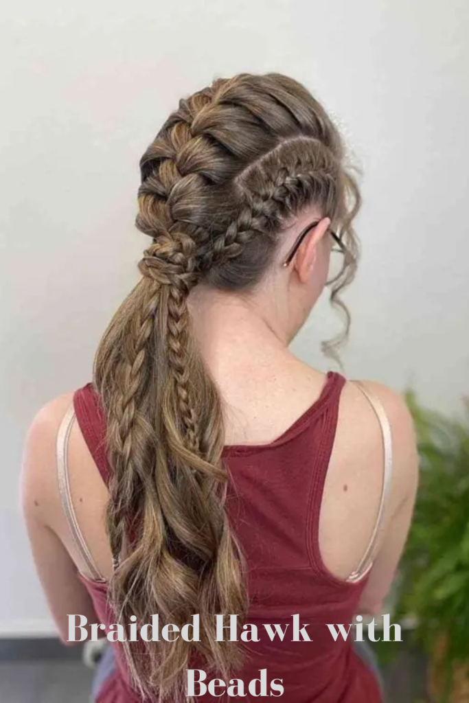 Braided Hawk with Beads