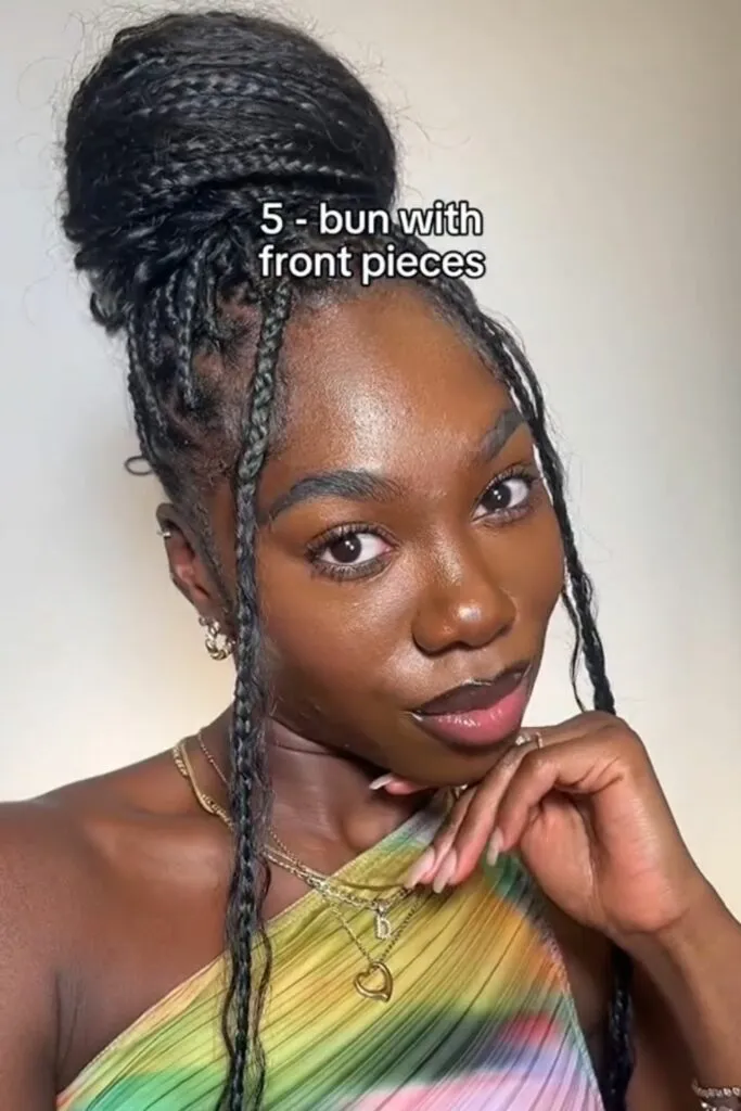 Bun with Front Pieces