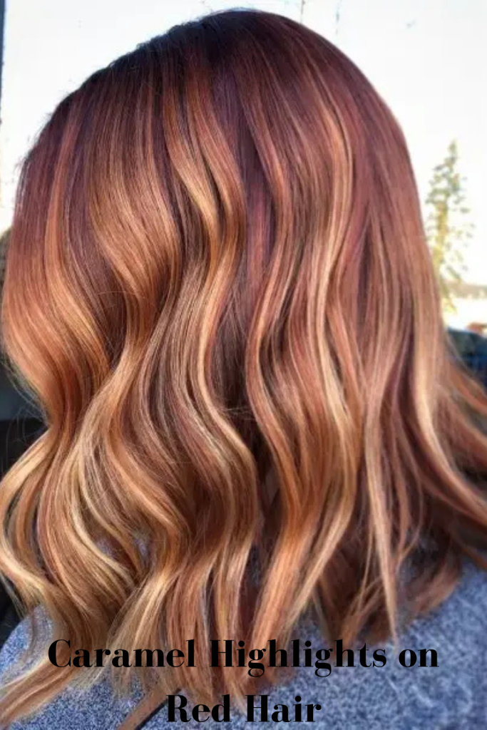 Caramel Highlights on Red Hair