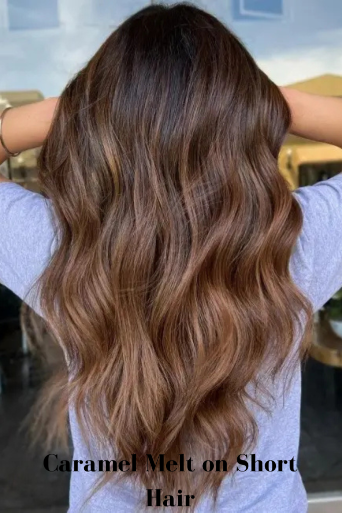 Caramel Melt on Short Hair