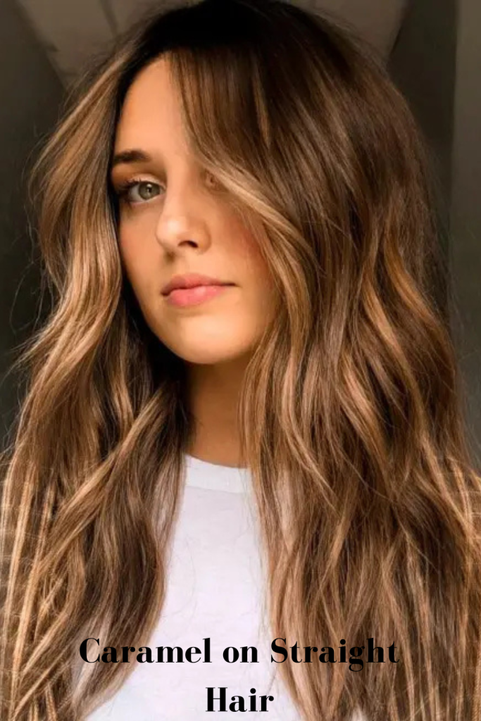 Caramel on Straight Hair