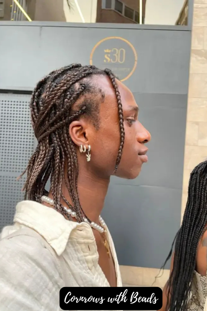 Cornrows with Beads