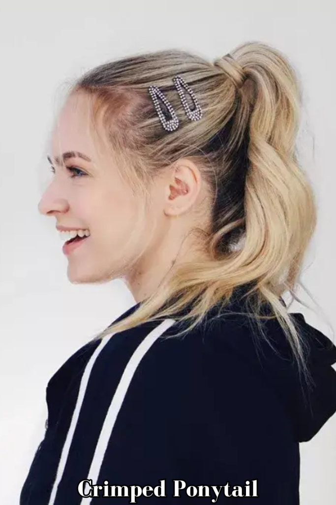 Crimped Ponytail