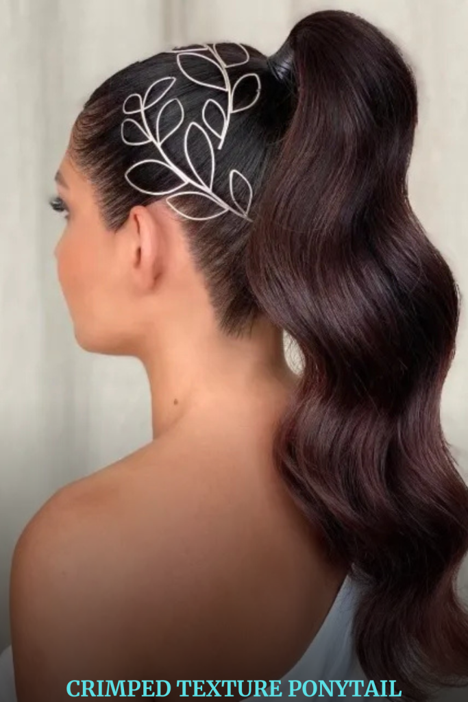Crimped Texture Ponytail