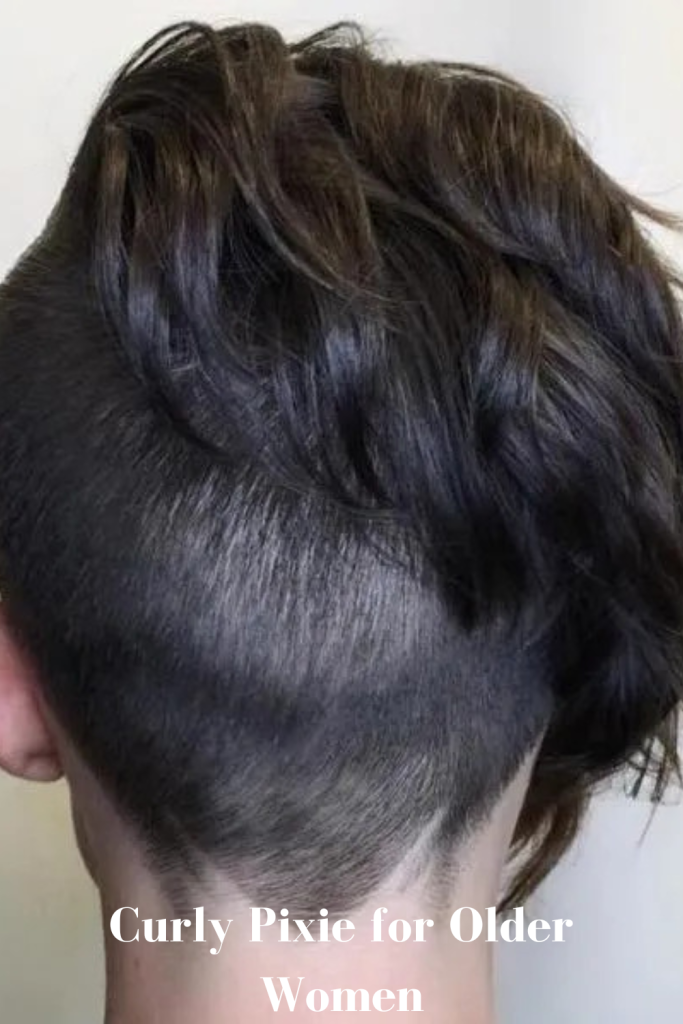Curly Pixie for Older Women