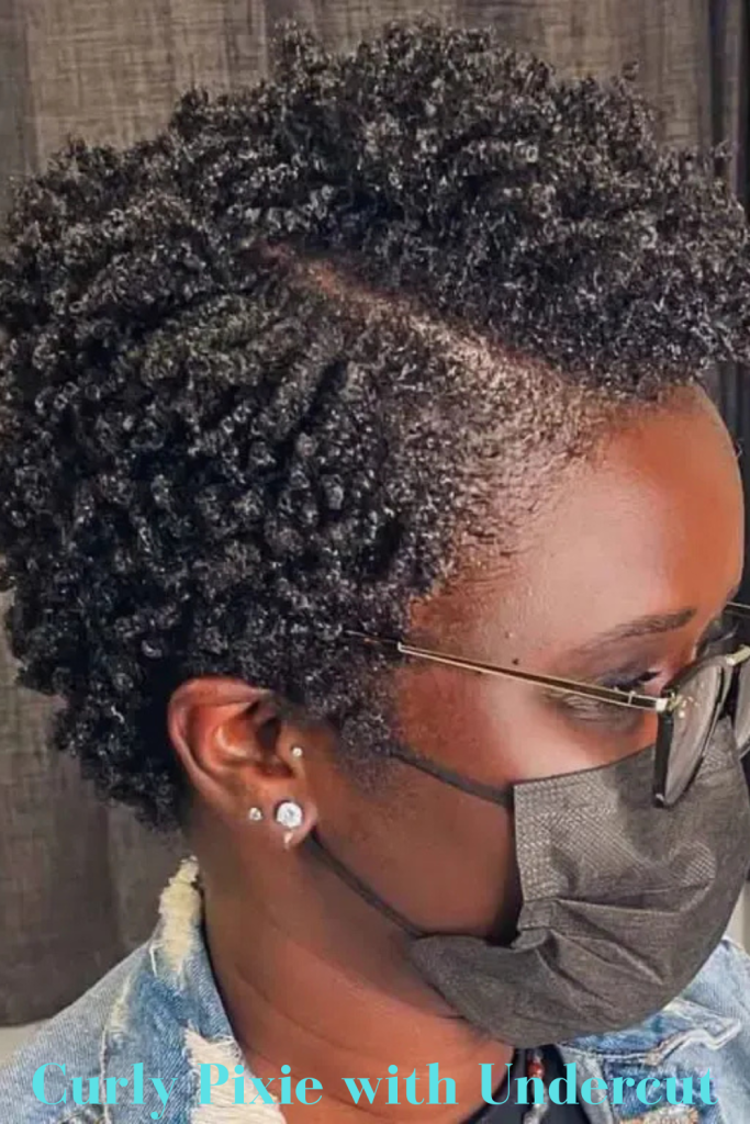 Curly Pixie with Undercut
