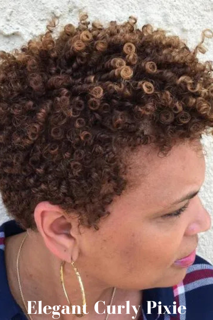 Elegant Curly Pixie