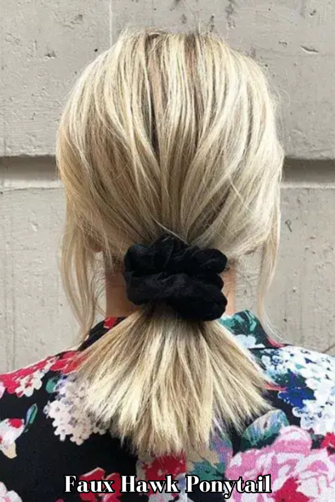 Faux Hawk Ponytail
