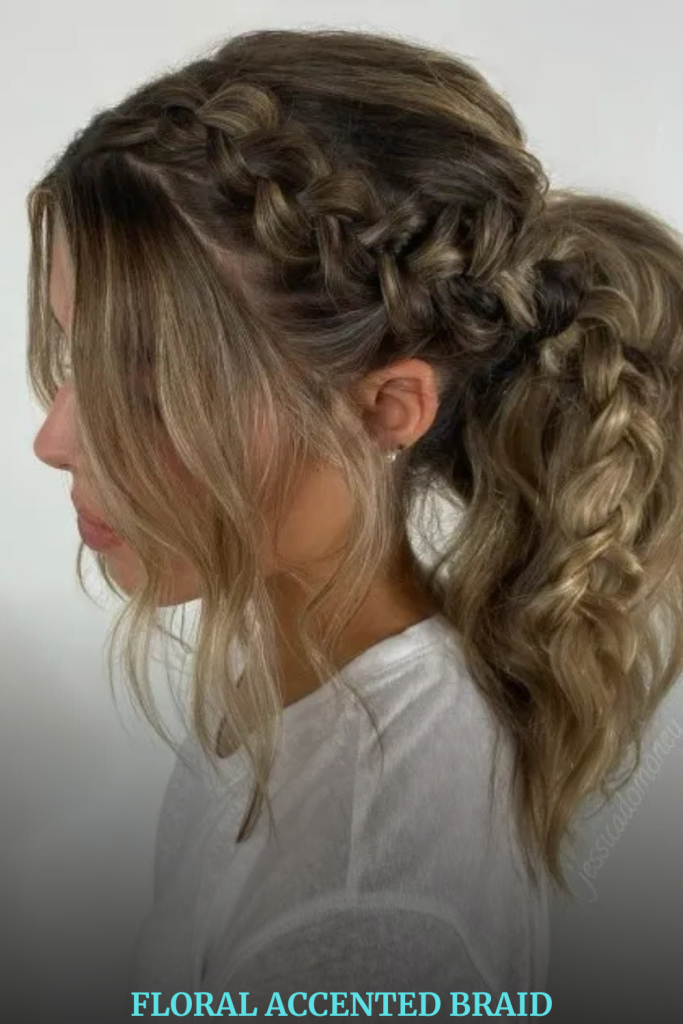 Floral Accented Braid