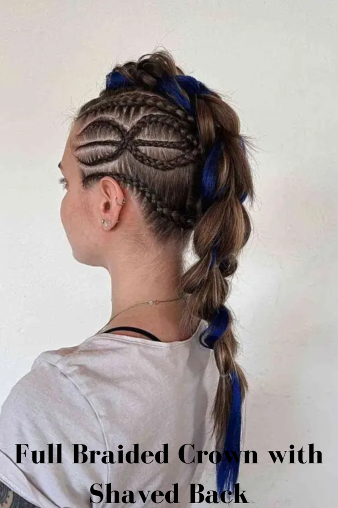 Full Braided Crown with Shaved Back