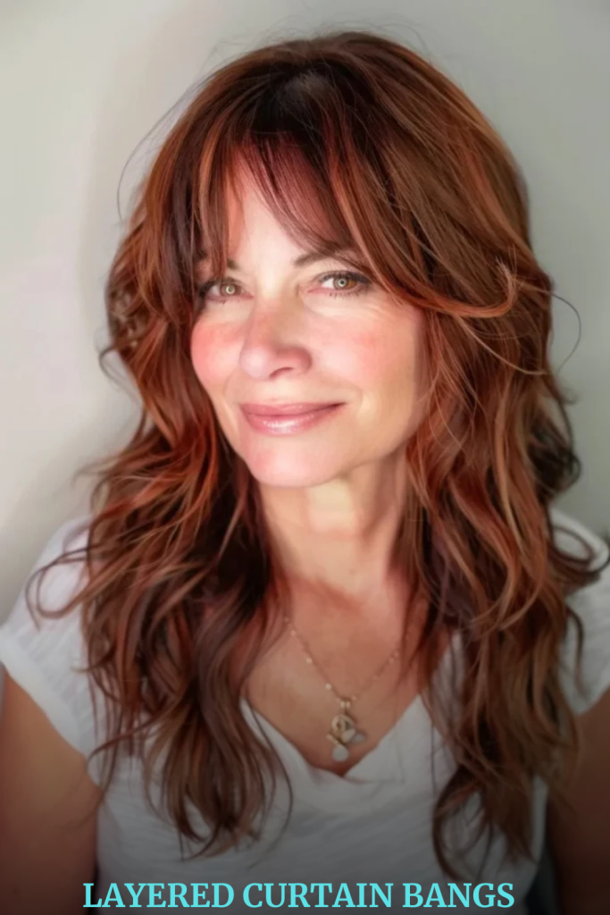 Layered Curtain Bangs