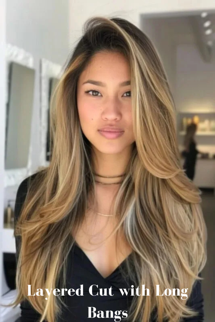 Layered Cut with Long Bangs