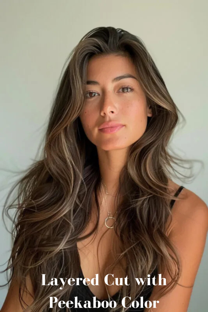 Layered Cut with Peekaboo Color