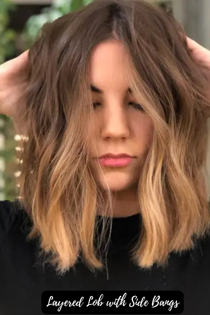 Layered Lob with Side Bangs