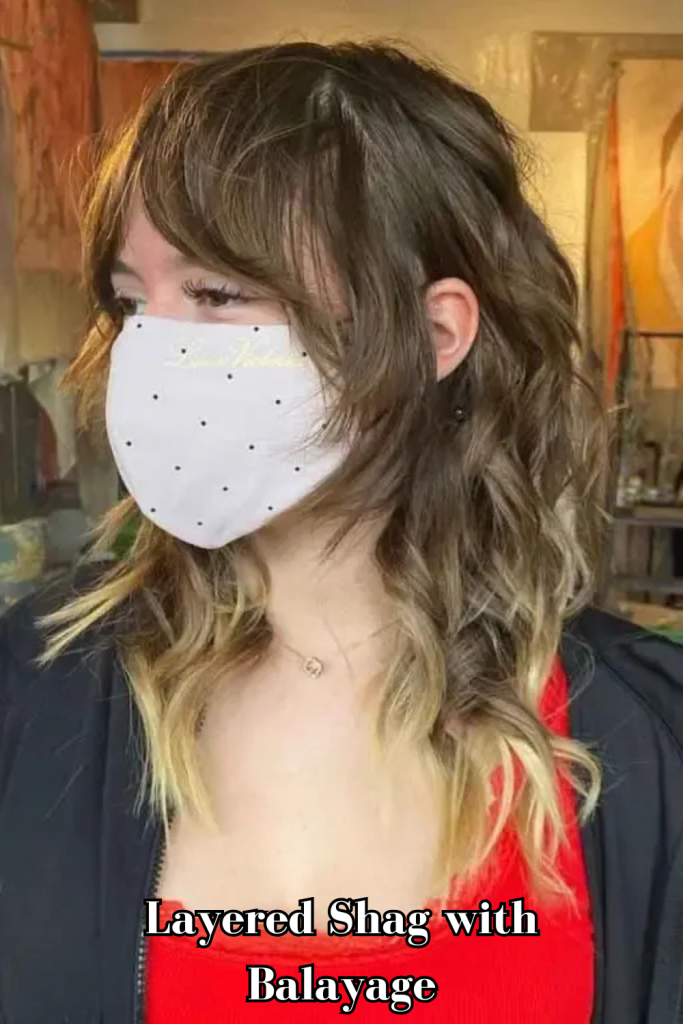 Layered Shag with Balayage
