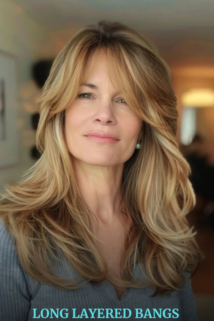 Long Layered Bangs