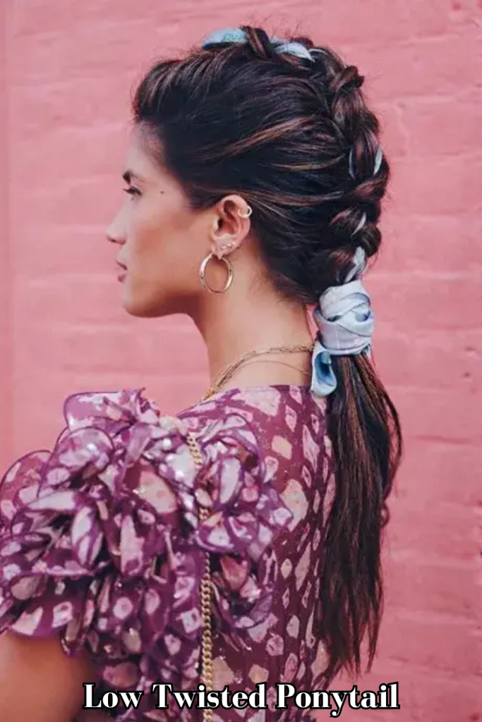 Low Twisted Ponytail