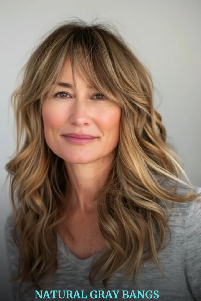 Natural Gray Bangs