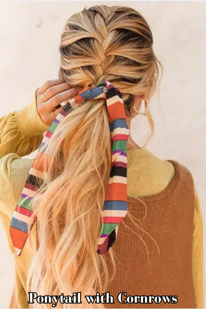 Ponytail with Cornrows