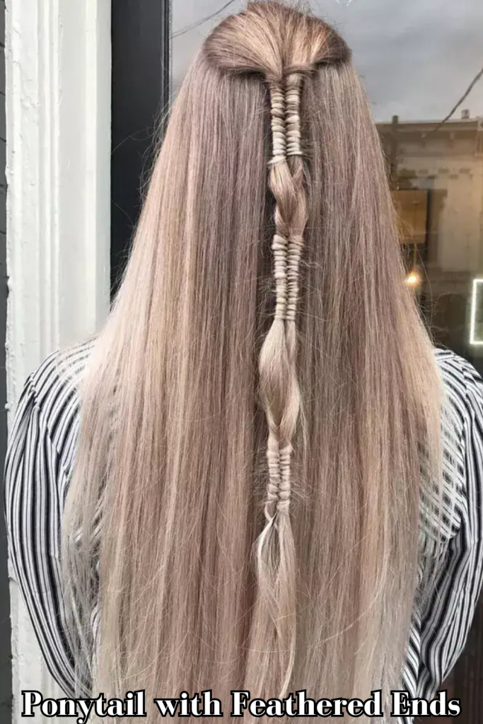 Ponytail with Feathered Ends