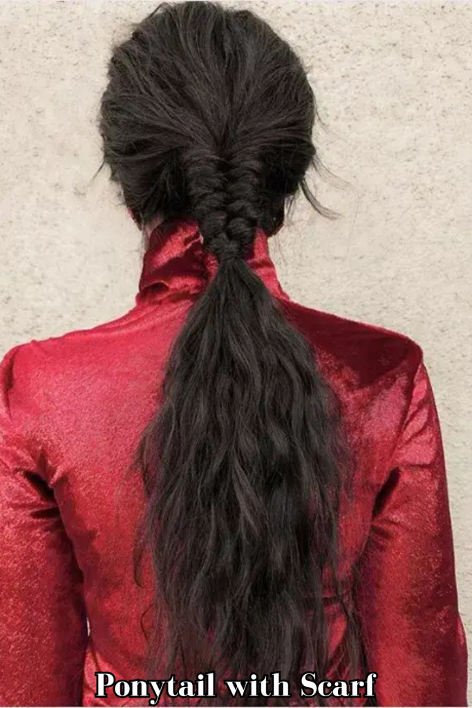 Ponytail with Scarf