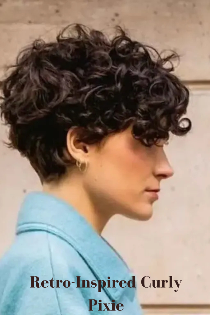 Retro-Inspired Curly Pixie