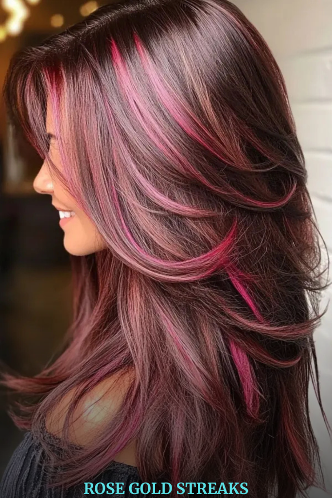 Rose Gold Streaks