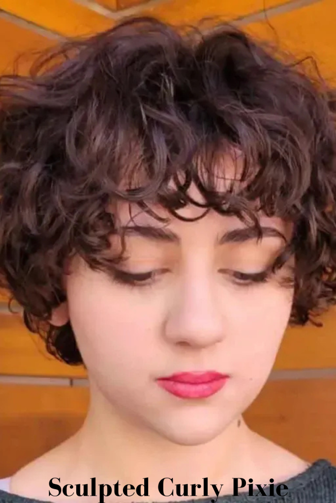Sculpted Curly Pixie
