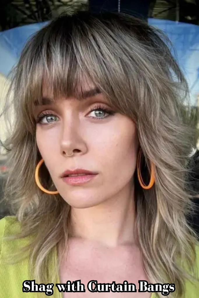 Shag with Curtain Bangs