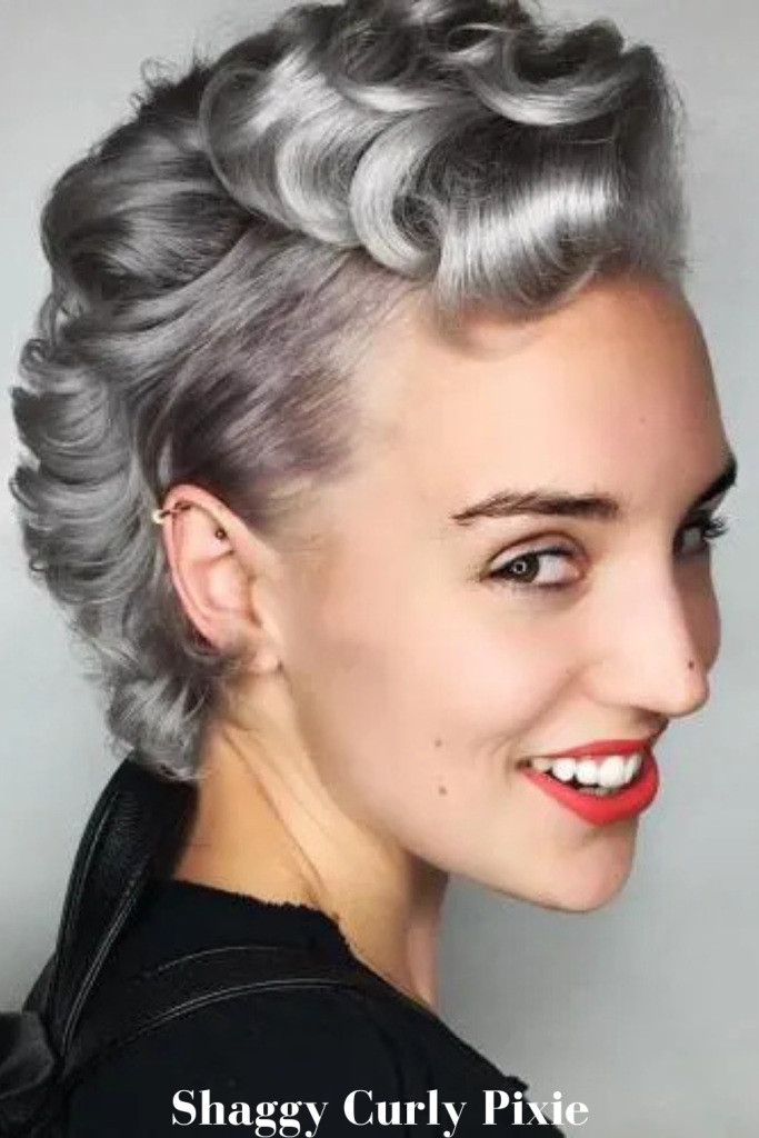 Shaggy Curly Pixie