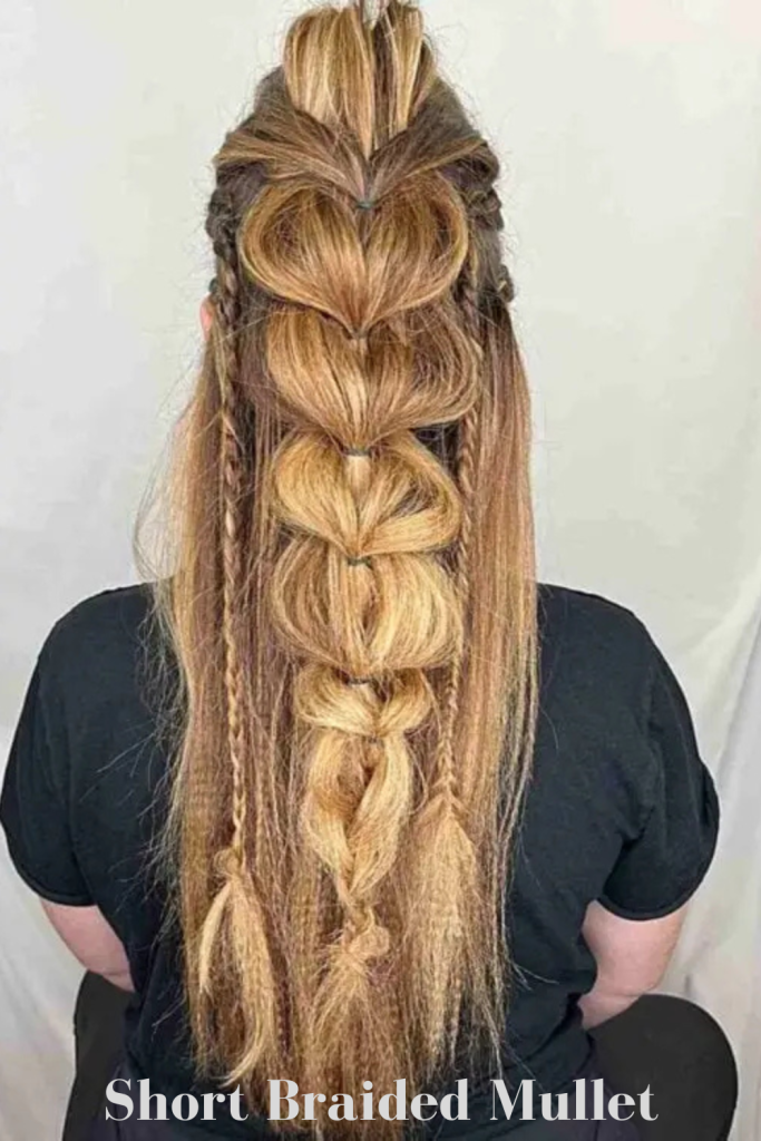 Short Braided Mullet