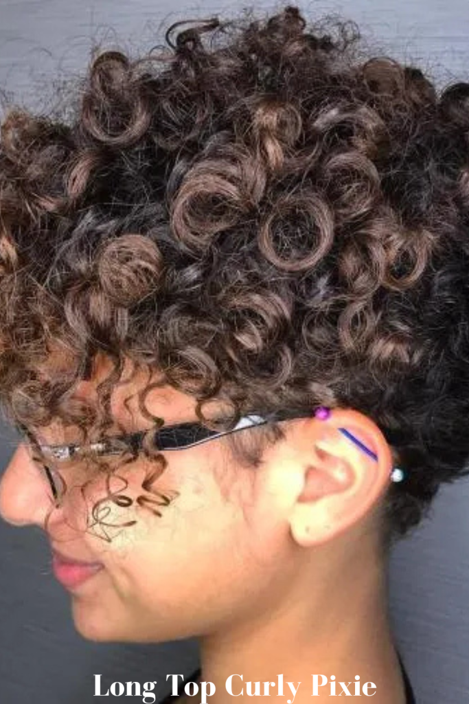 Long Top Curly Pixie