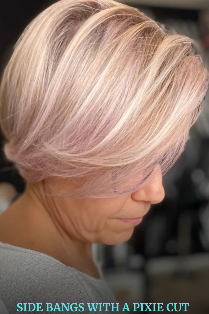 Side Bangs with a Pixie Cut