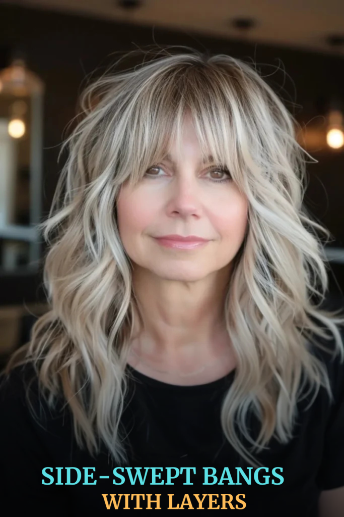Side-Swept Bangs with Layers