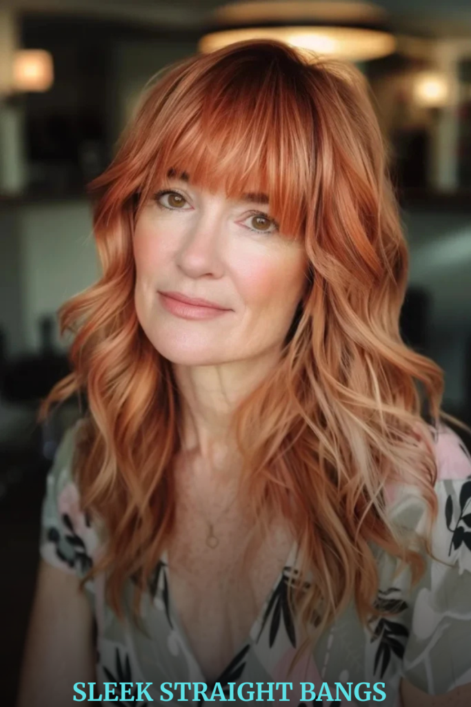 Sleek Straight Bangs