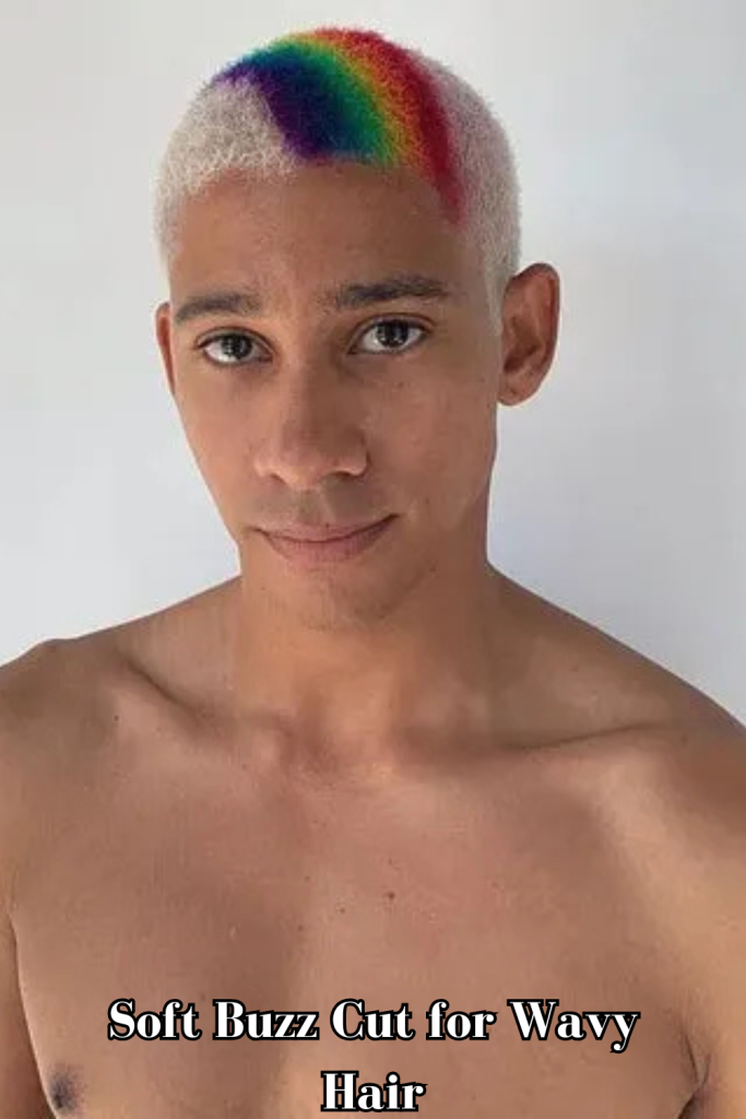 Soft Buzz Cut for Wavy Hair