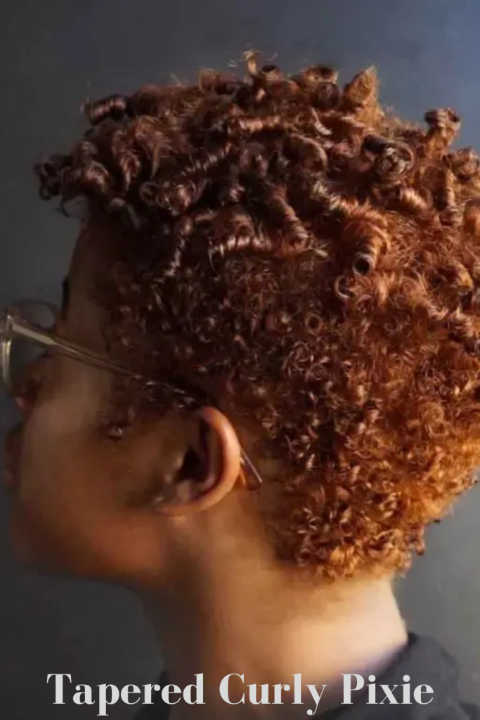 Tapered Curly Pixie