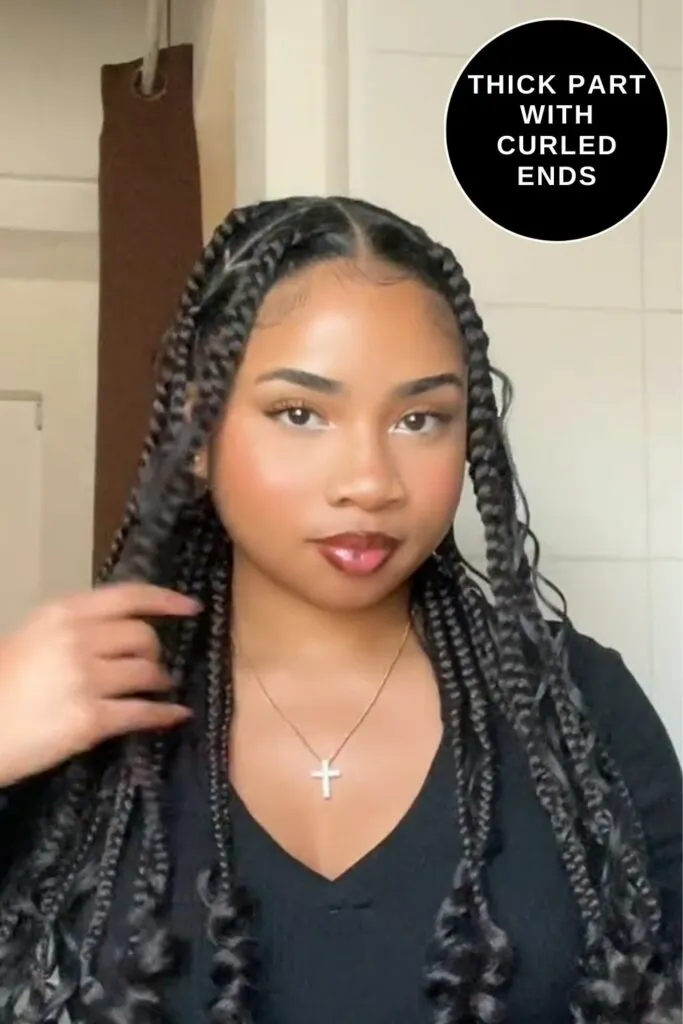 Thick Parts with Curled Ends