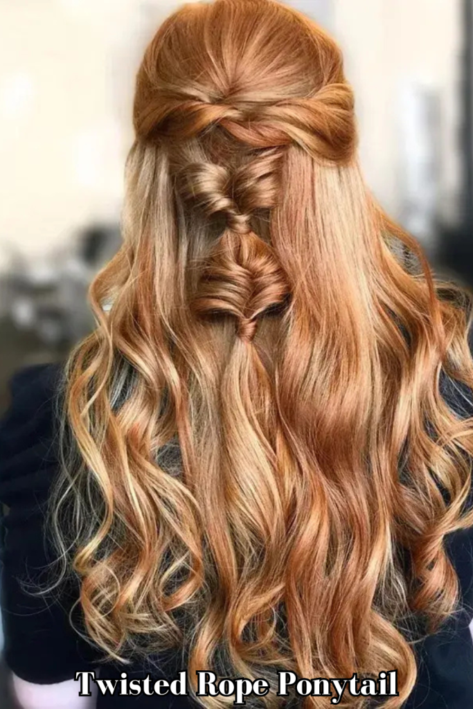 Twisted Rope Ponytail